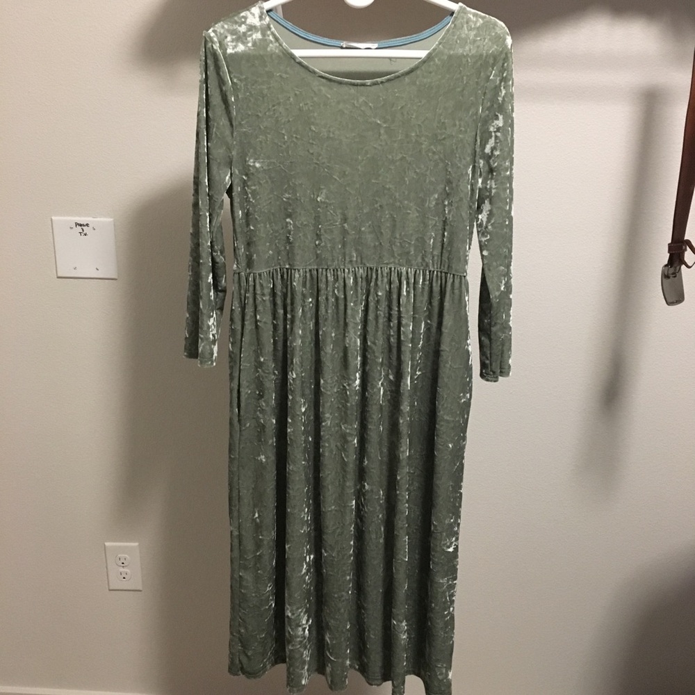 Velvet Sage Reborn J Dress